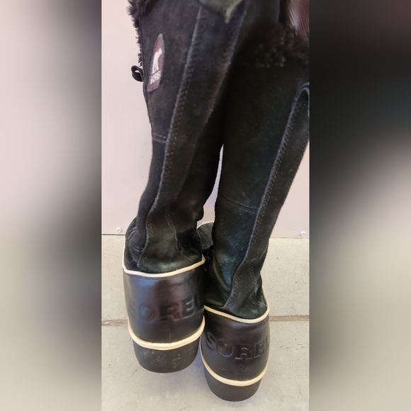Sorel Tivoli Black suede boots size 9 - Picture 6 of 6